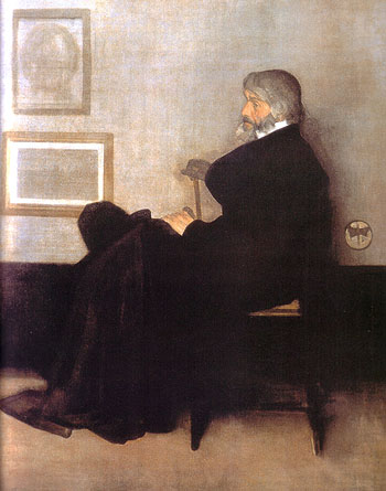 James McNeill Whistler Arrangement in Gray and Black No2 Portrait of Tomas Carlyle 1872