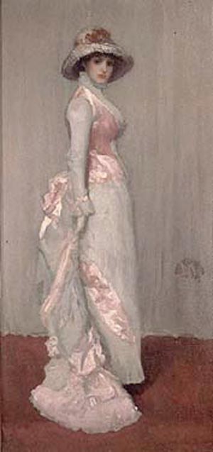 James McNeill Whistler Harmony in Pink and Gray, Valerie, Lady Meux 1881