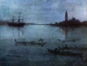 James McNeill Whistler Nocturne in Blue and Silver: The Lagoon Venice