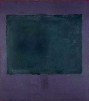 Mark Rothko Green on Maroon