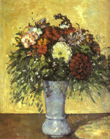 Paul Cezanne Flowers in a Blue Vase 1873