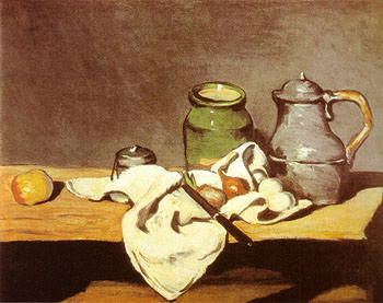 Paul Cezanne Green Pot Tin Kettle 1869