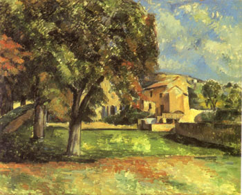 Paul Cezanne Trees in a Park 1885