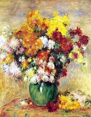 Pierre Auguste Renoir Bouquet of Chrysanthemums