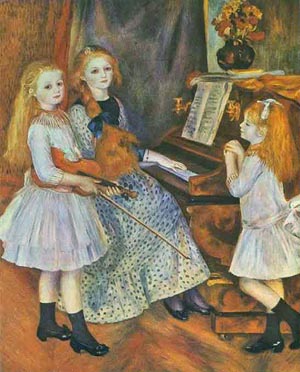 Pierre Auguste Renoir The Daughters of Catulle Mendes 1888