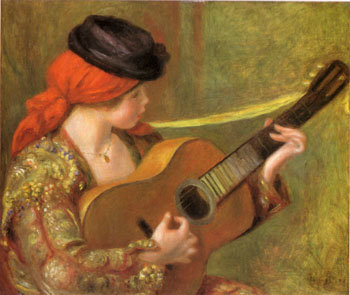 Pierre Auguste Renoir Young Spanish Woman with a Guitar 1898