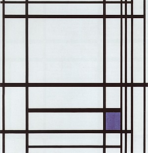 Piet Mondrian Composition with Blue, 1937