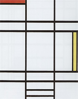 Piet Mondrian Composition with White, Red and Yellow, 1938-42