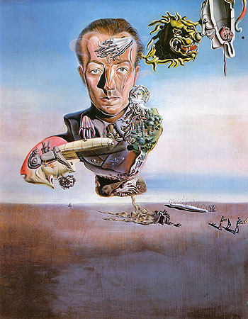 Salvador Dali portrait of Pauleluare 1929