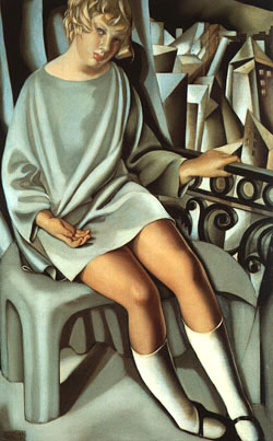 Tamara de Lempicka Kizette on the Balcony 1927