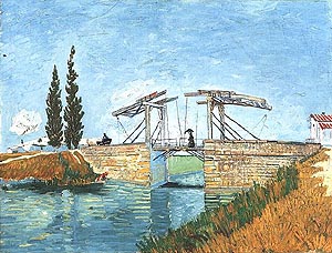 Vincent van Gogh Langlois Bridge at Arles with Women