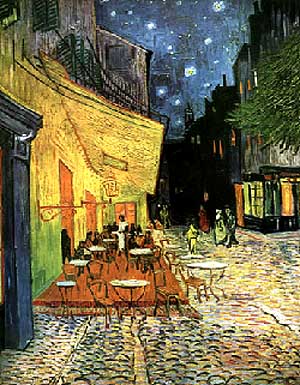 Vincent van Gogh The Cafe Terrace at Arles at Night