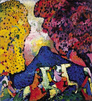 Wassily Kandinsky Blue Mountain 1908