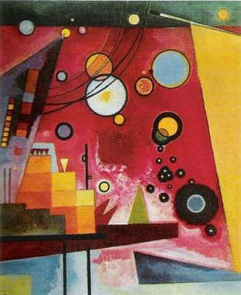 Wassily Kandinsky Schweres Rot Heavy Red