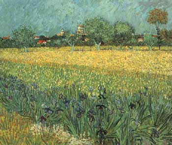 Vincent van Gogh View of Arles with Irises 1888