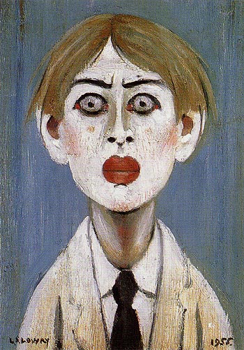 L-S-Lowry Portrait of a Young Man 1955