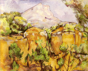 Paul Cezanne Mont Sainte Victoire View form Bibemus 1897