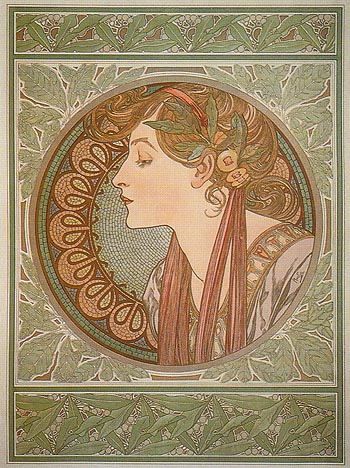 Alphonse Mucha Laurel 1901