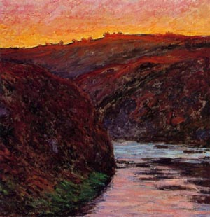 Claude Monet Valley of the Creuse, Sunset 1889