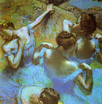 Edgar Degas Four Ballerinas Behind the Stage 1898