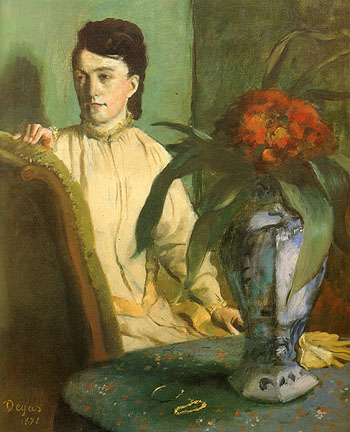 Edgar Degas Woman With Chinese Vase 1872