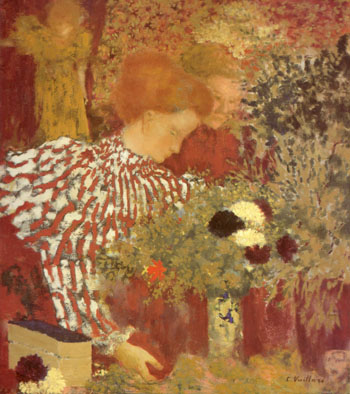 Edouard Vuillard Woman in Striped Dress 1895