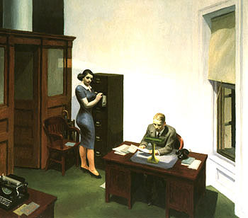 Edward Hopper Office at Night (1940)