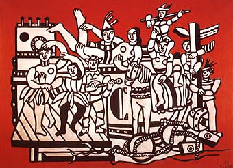 Fernand Leger The Great Parade with Red Background 1953