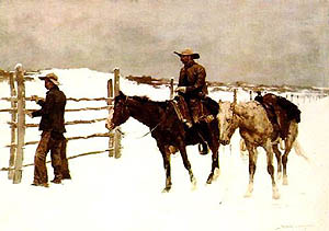 Frederic Remington The Fall of the Cowboy