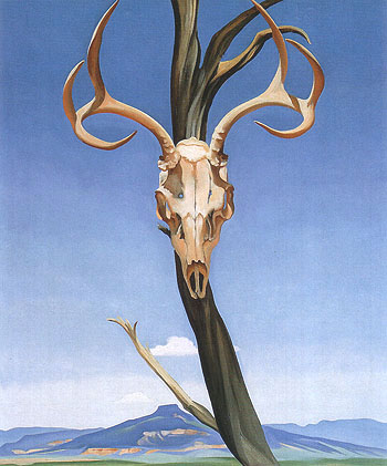 Georgia OKeeffe Deer Skull With Pedernal 1936