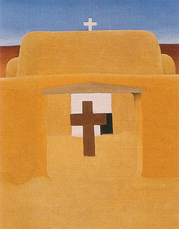 Georgia OKeeffe Gate of an Adobe Church New Maxico 1929