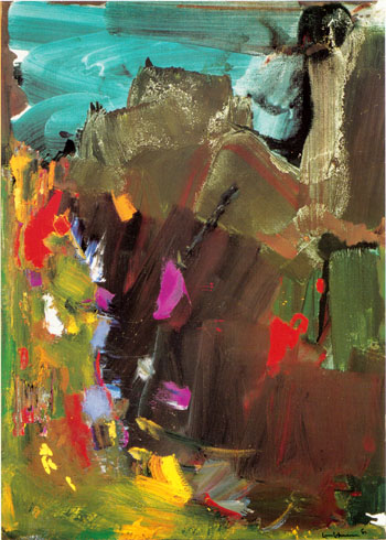 Hans Hofmann And Out of the Caves the Night Threw a Handful of Pale Tumbling Pigeons into the Light