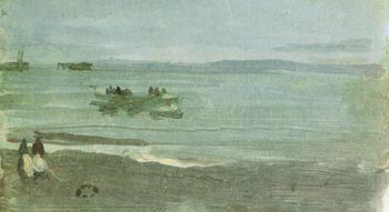 James McNeill Whistler Grey and Silver Mist Lifeboat 1884