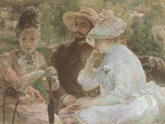 M Bracquemond TheTerrace at Sevres 1880