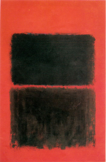 Mark Rothko Light Red Over Black