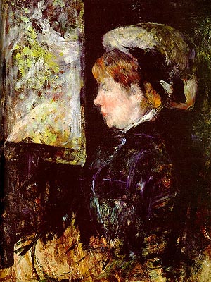 Mary Cassatt The Visitor (Portrait of a Woman in Profile)