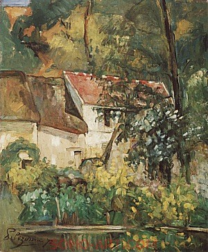 Paul Cezanne The House of Pere Lacroix in Auvers, 1873