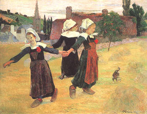 Paul Gauguin Breton Dancing Girls