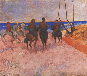 Paul Gauguin Riders on the Beach