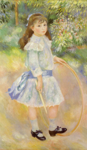 Pierre Auguste Renoir Girl with Hoop 1885