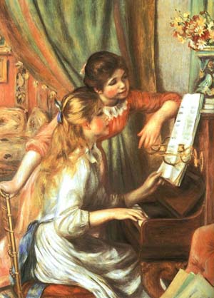 Pierre Auguste Renoir Two Girls at the Piano 1892