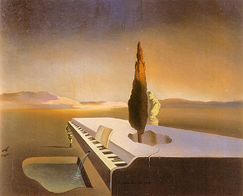 Salvador Dali Necrophilic Spring Flowing from a Grand Piano 1933