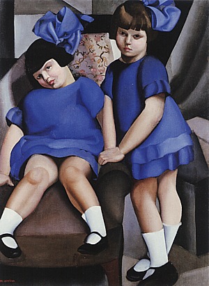 Tamara de Lempicka Two Little Girls with Ribbons, 1925