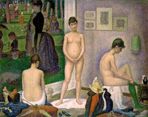 The Models 1888, Georges Seurat