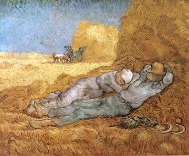 Vincent van Gogh Noon Rest 1890