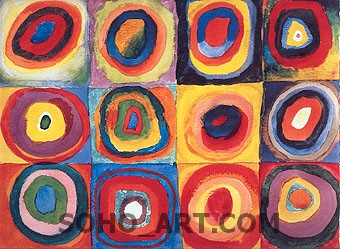 Wassily Kandinsky Concentric Squares and Circles 1913 (Large)