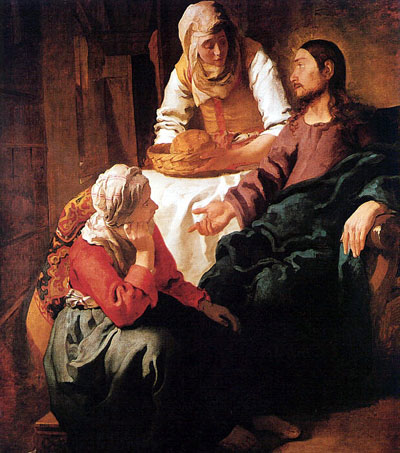 Christ in the house of Mary and Martha