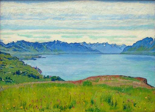 Landscape on Lake Geneva