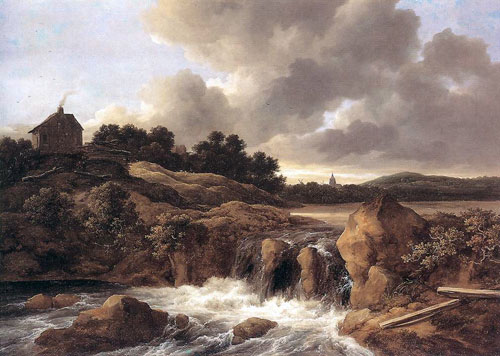 Landscape with Waterfall