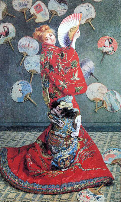 Madame Monet in Japanese Costume